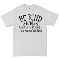 Dove Grey be kind Premium Tee - Unal Design