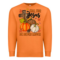 Carrot fall for jesus he never leaves Premium Sweatshirt - MaliasSmallBusiness
