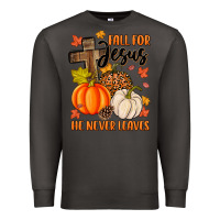 Smoke fall for jesus he never leaves Premium Sweatshirt - MaliasSmallBusiness