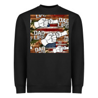 Black dad life fist bump seamless pattern Heavyweight Sweatshirt - HRA Design Shop
