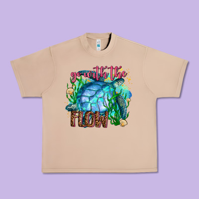 Go With The Flow Urban Heavy Tee Designed By Adodesignshop