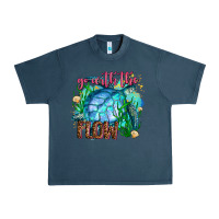 Midnight Navy go with the flow Urban Heavy Tee - AdoDesignShop