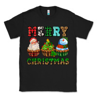Black merry christmas with cupcakes Classic Tee - AdoDesignShop