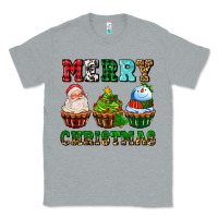 Heather Grey merry christmas with cupcakes Classic Tee - AdoDesignShop