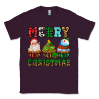 Plum merry christmas with cupcakes Classic Tee - AdoDesignShop