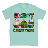 Seafoam merry christmas with cupcakes Classic Tee - AdoDesignShop