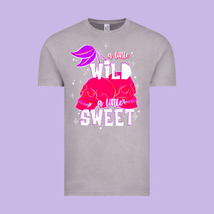 A Little Wild A Little Sweet Vintage Tee Designed By Jahusdesignshop