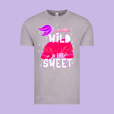 A Little Wild A Little Sweet Vintage Tee Designed By Jahusdesignshop