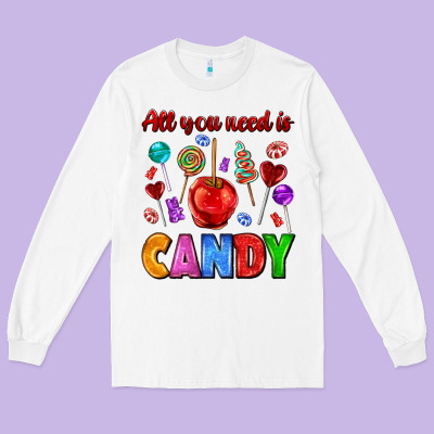 All You Need Is Candy Long Sleeve Tee Designed By Adodesignshop