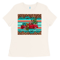 Bone truck gemstone leopard Ladies Tee - AdoDesignShop