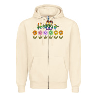 Sandshell hello spring Zipper Hoodie - MaliasSmallBusiness