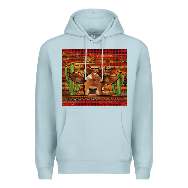 Western Christmas Cow Tumbler Premium Hoodie by Jasminsmagicworld | Teevron