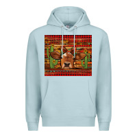 Blue Mist western christmas cow tumbler Premium Hoodie - Jasminsmagicworld
