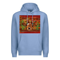 Colony Blue western christmas cow tumbler Premium Hoodie - Jasminsmagicworld