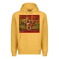 Mustard western christmas cow tumbler Premium Hoodie - Jasminsmagicworld