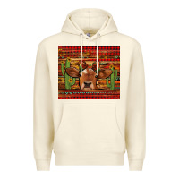 Sandshell western christmas cow tumbler Premium Hoodie - Jasminsmagicworld