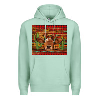 Seafoam western christmas cow tumbler Premium Hoodie - Jasminsmagicworld