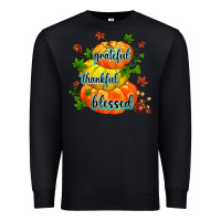 Black grateful thankful blessed Premium Sweatshirt - MaliasSmallBusiness