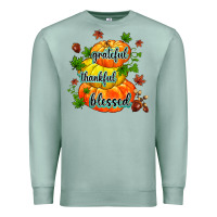 Seafoam grateful thankful blessed Premium Sweatshirt - MaliasSmallBusiness