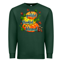 Sports Green grateful thankful blessed Premium Sweatshirt - MaliasSmallBusiness