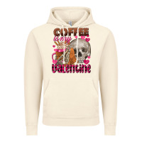 Vintage Artic coffee is my valentine skull Vintage Hoodie - FaDigitalArtStudio