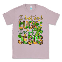 Lilac I don't need luck I've got Jesus Classic Tee - Jasminsmagicworld