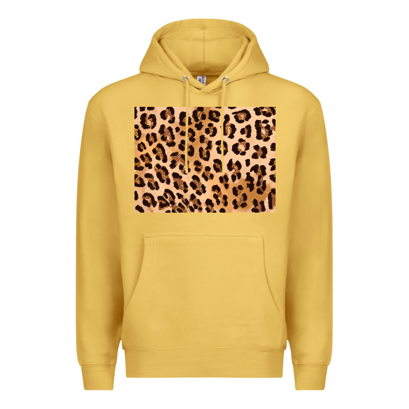 Leopard Background Gold 3200x2400 Premium Hoodie by AdoDesignShop | Teevron