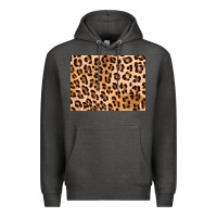 Charcoal Heather leopard background gold 3200x2400 Premium Hoodie - AdoDesignShop