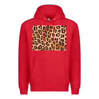 Red leopard background gold 3200x2400 Premium Hoodie - AdoDesignShop
