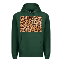 Sports Green leopard background gold 3200x2400 Premium Hoodie - AdoDesignShop