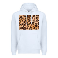 White leopard background gold 3200x2400 Premium Hoodie - AdoDesignShop