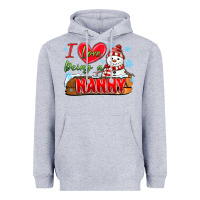 Heather Grey i love being a nanny Heavyweight Hoodie - MaliasSmallBusiness