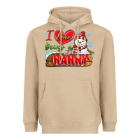 Mushroom i love being a nanny Heavyweight Hoodie - MaliasSmallBusiness