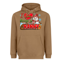 Toasted Coconut i love being a nanny Heavyweight Hoodie - MaliasSmallBusiness