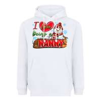 White i love being a nanny Heavyweight Hoodie - MaliasSmallBusiness