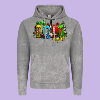 Oh Holy Night Vintage Hoodie Designed By Cowhidedigitalart