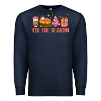 Navy tis the season Premium Sweatshirt - MaliasSmallBusiness