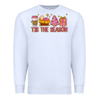 White tis the season Premium Sweatshirt - MaliasSmallBusiness