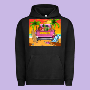 Summer Truck Urban Hoodie Designed By Tumblerdesignbyshophia