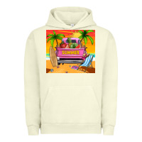 Pigment Pistachio summer truck Urban Hoodie - TumblerDesignByShophia
