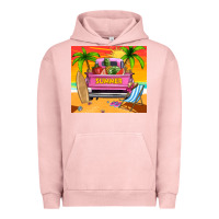 Pigment Salmon summer truck Urban Hoodie - TumblerDesignByShophia