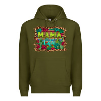 Army Green mama cita serape background Premium Hoodie - BarkalooDesign