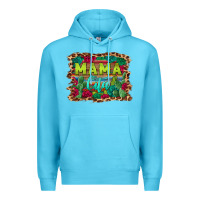 Ocean Blue mama cita serape background Premium Hoodie - BarkalooDesign