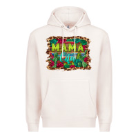 Pale Pink mama cita serape background Premium Hoodie - BarkalooDesign