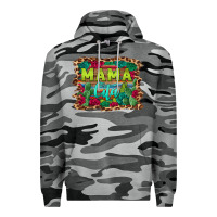 Slate Camo mama cita serape background Premium Hoodie - BarkalooDesign