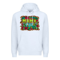 White mama cita serape background Premium Hoodie - BarkalooDesign