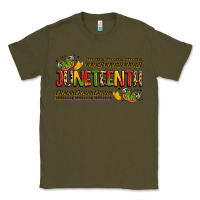 Army Green colorful juneteenth celebration art Classic Tee - LillyAllenDesigns