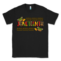 Black colorful juneteenth celebration art Classic Tee - LillyAllenDesigns