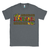 Charcoal Heather colorful juneteenth celebration art Classic Tee - LillyAllenDesigns