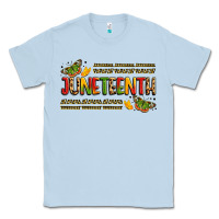 Dusty Blue colorful juneteenth celebration art Classic Tee - LillyAllenDesigns